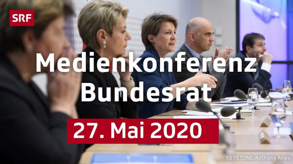 Medienkonferenz des Bundesrats - 27. Mai 2020 | LIVE | SRF News