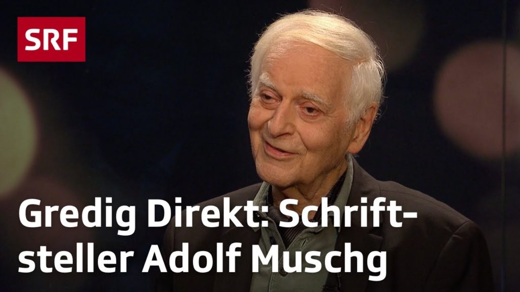 SRF Gredig Direkt mit Schriftsteller Adolf Muschg