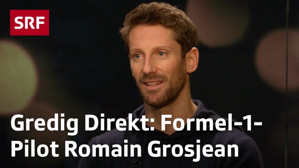 SRF Gredig Direkt mit Autorennfahrer Romain Grosjean