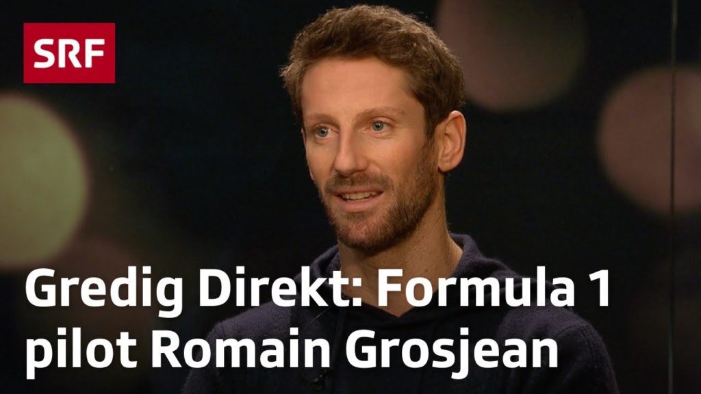 SRF Gredig Direkt with Formula 1 pilot Romain Grosjean