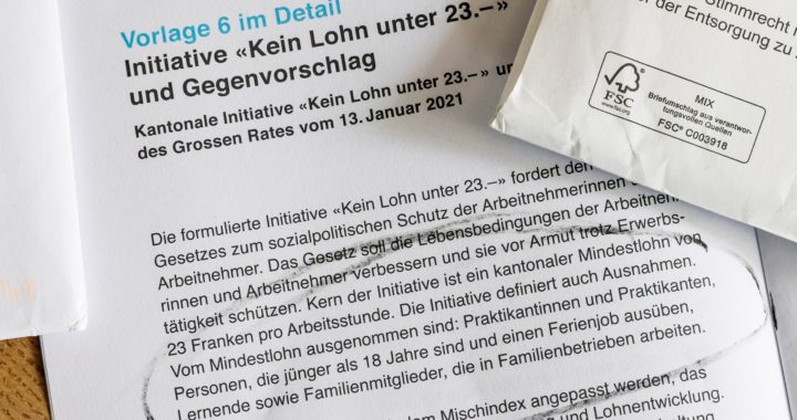 Basler Stimmbevölkerung stimmt für einen kantonalen Mindestlohn