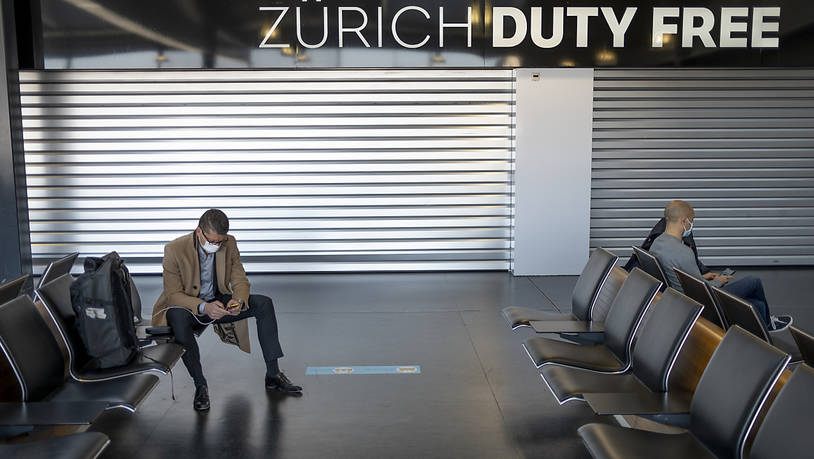 Passagieraufkommen am Flughafen Zürich unter Vor-Corona-Niveau