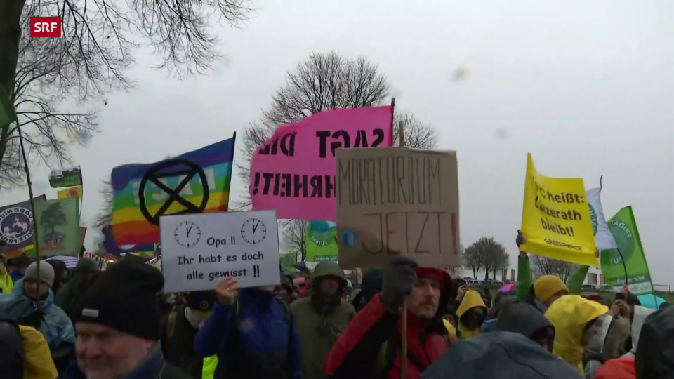 Klima-Demonstration bei Lützerath droht zu esaklieren